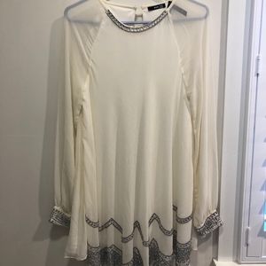 TFNC White Embellished Dress